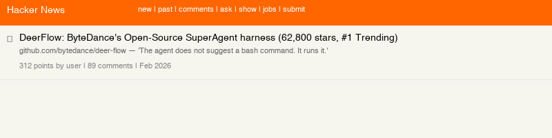 DeerFlow: 62,800 GitHub stars, #1 trending Feb 2026, ByteDance SuperAgent harness