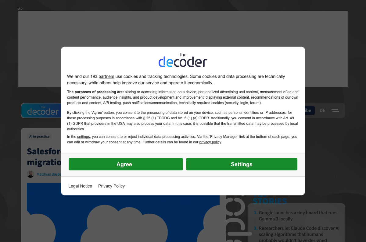 The Decoder coverage of Salesforce's 231-day to 13-day migration using AI agents with Claude Code