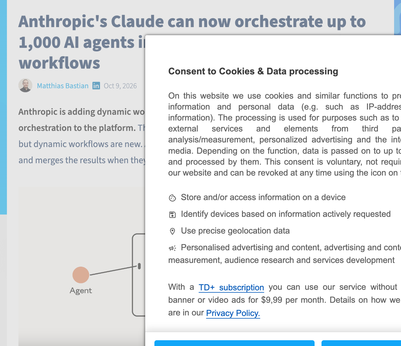 The Decoder coverage — Anthropic's Claude can now orchestrate up to 1,000 AI agents in parallel through dynamic workflows