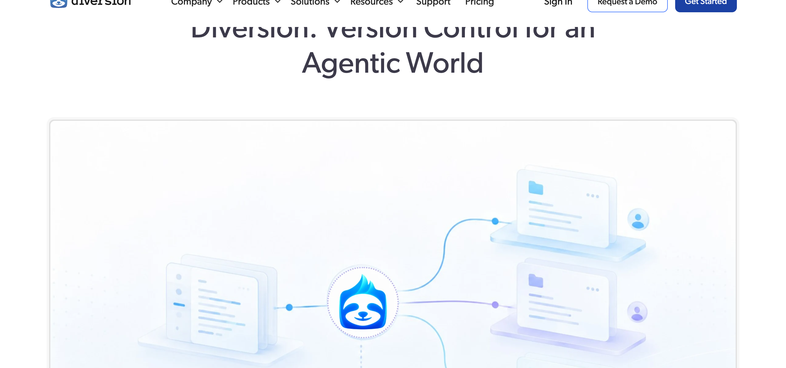 Diversion blog — Version Control for an Agentic World, discussing why Git's architecture prevents scaling for concurrent agents
