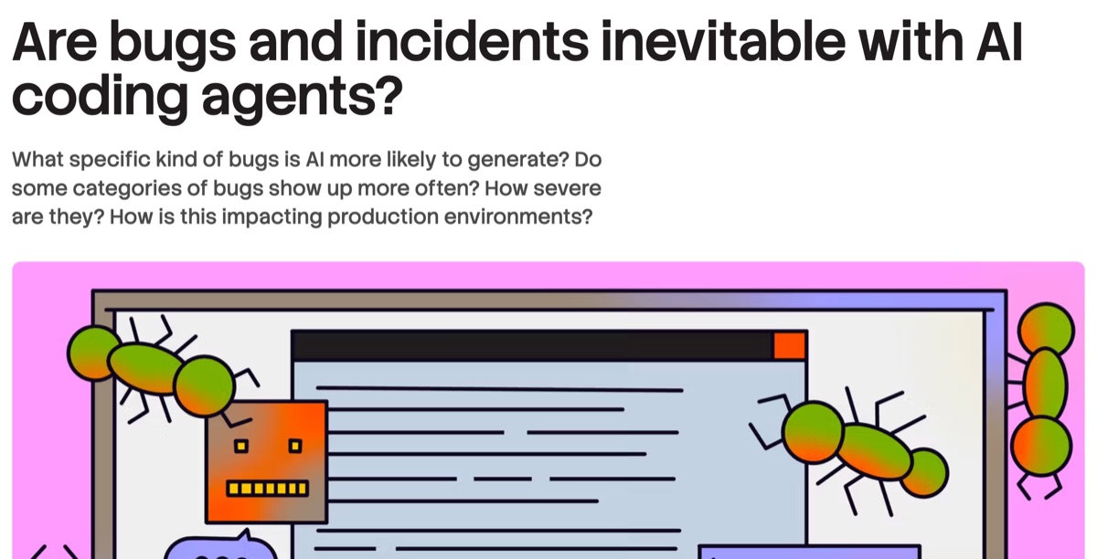 Stack Overflow blog — Are Bugs and Incidents Inevitable with AI Coding Agents? Analysis of bug rates in AI-generated code