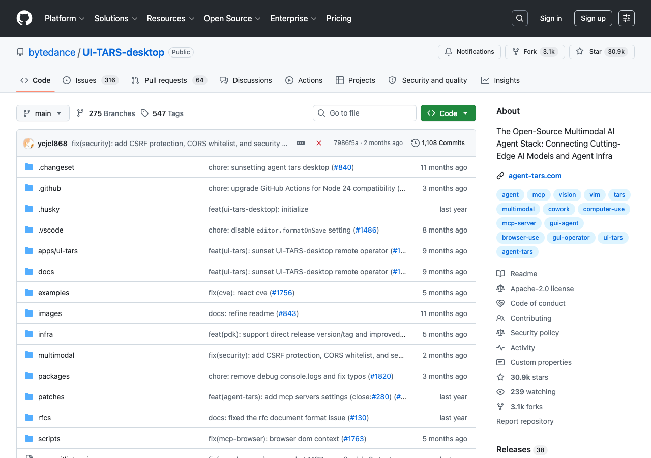 bytedance/UI-TARS-desktop GitHub repository — The Open-Source Multimodal AI Agent Stack — GitHub trending #6 this week