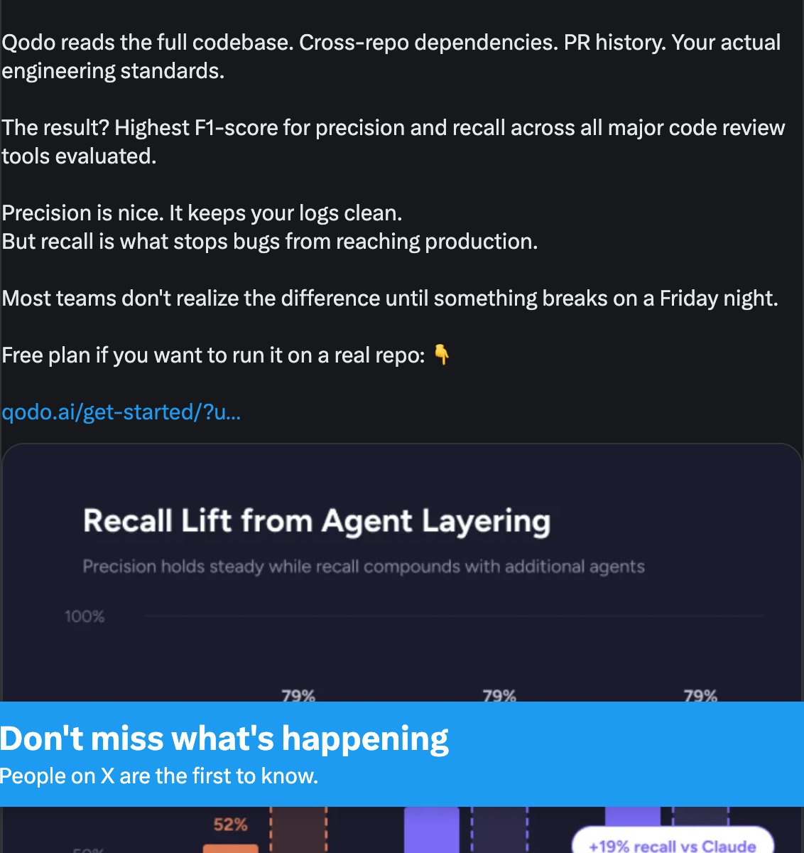 Raul Junco on X — The same AI that wrote your code is now reviewing it. Same model, same training data, same blind spots. That is not code review. That is how you get AI slop.
